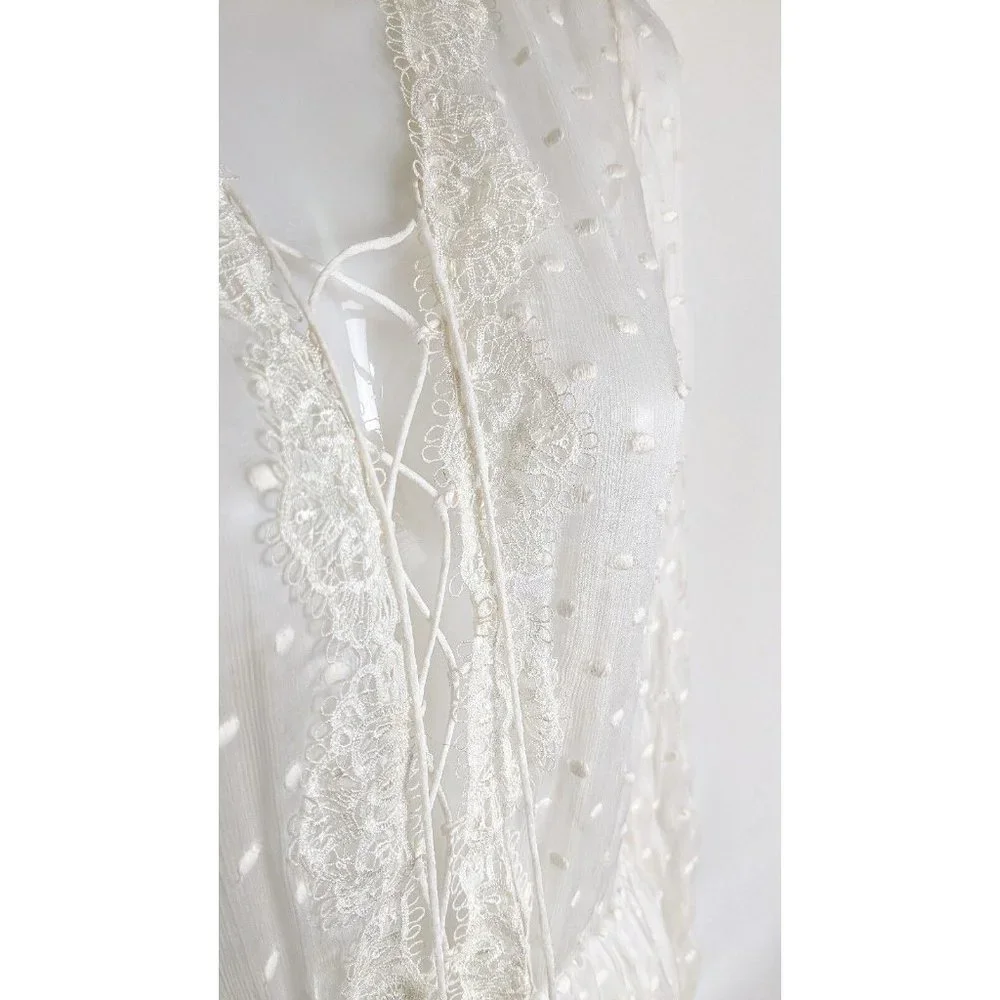 Zimmermann Oleander Lattice Playsuit Silk Size 1 / 10 - Picture 11 of 16